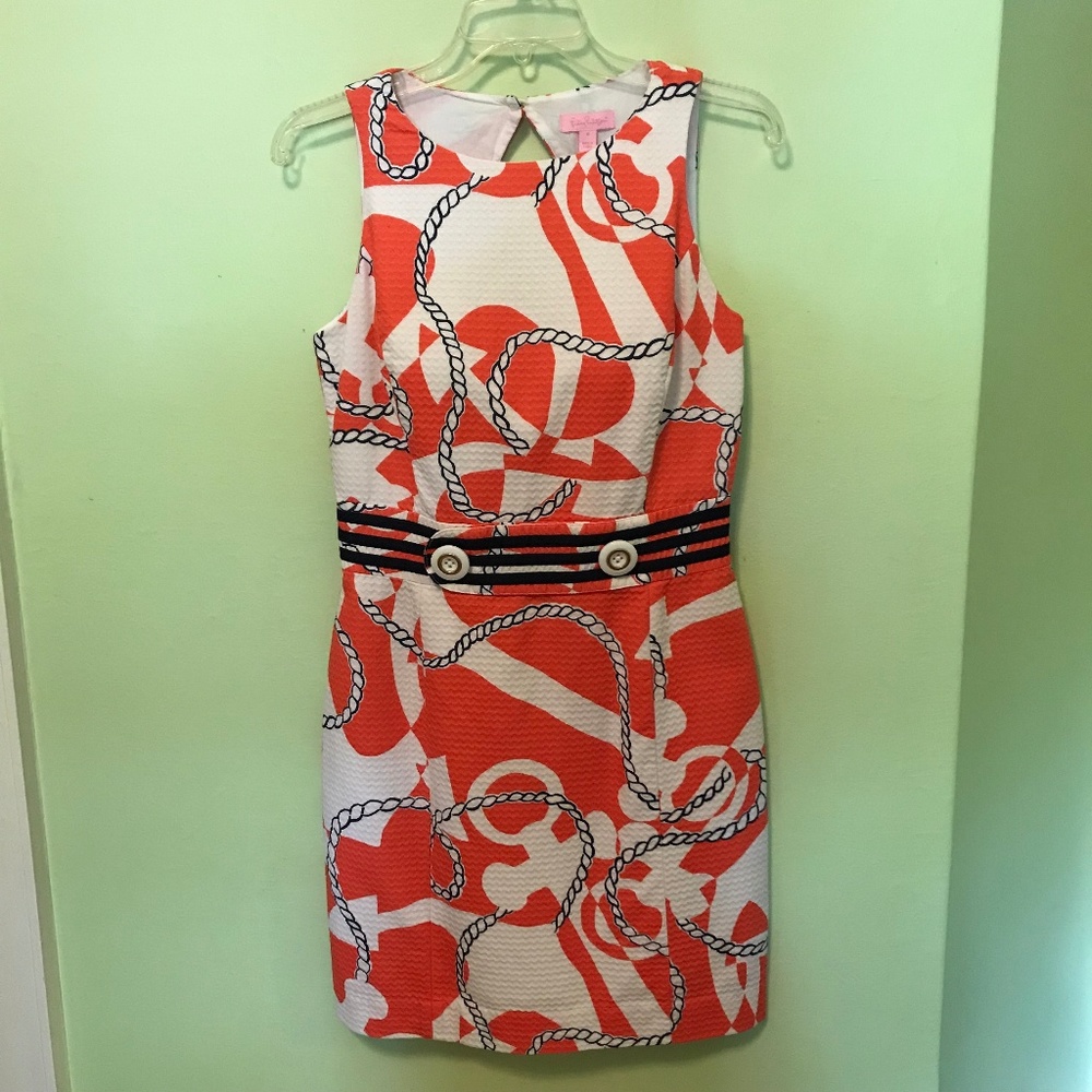 Lily Pulitzer Tango Orange Booze Cruise Dress